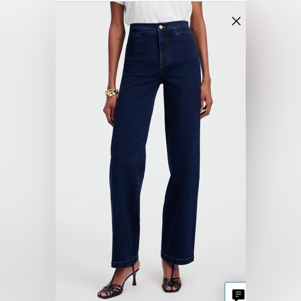 Madewell Curvy Emmett Wide Leg Jeans 28 tall